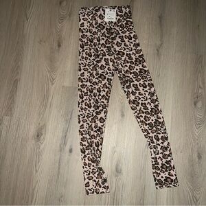 ZARA Leopard Print Leggings NWT S